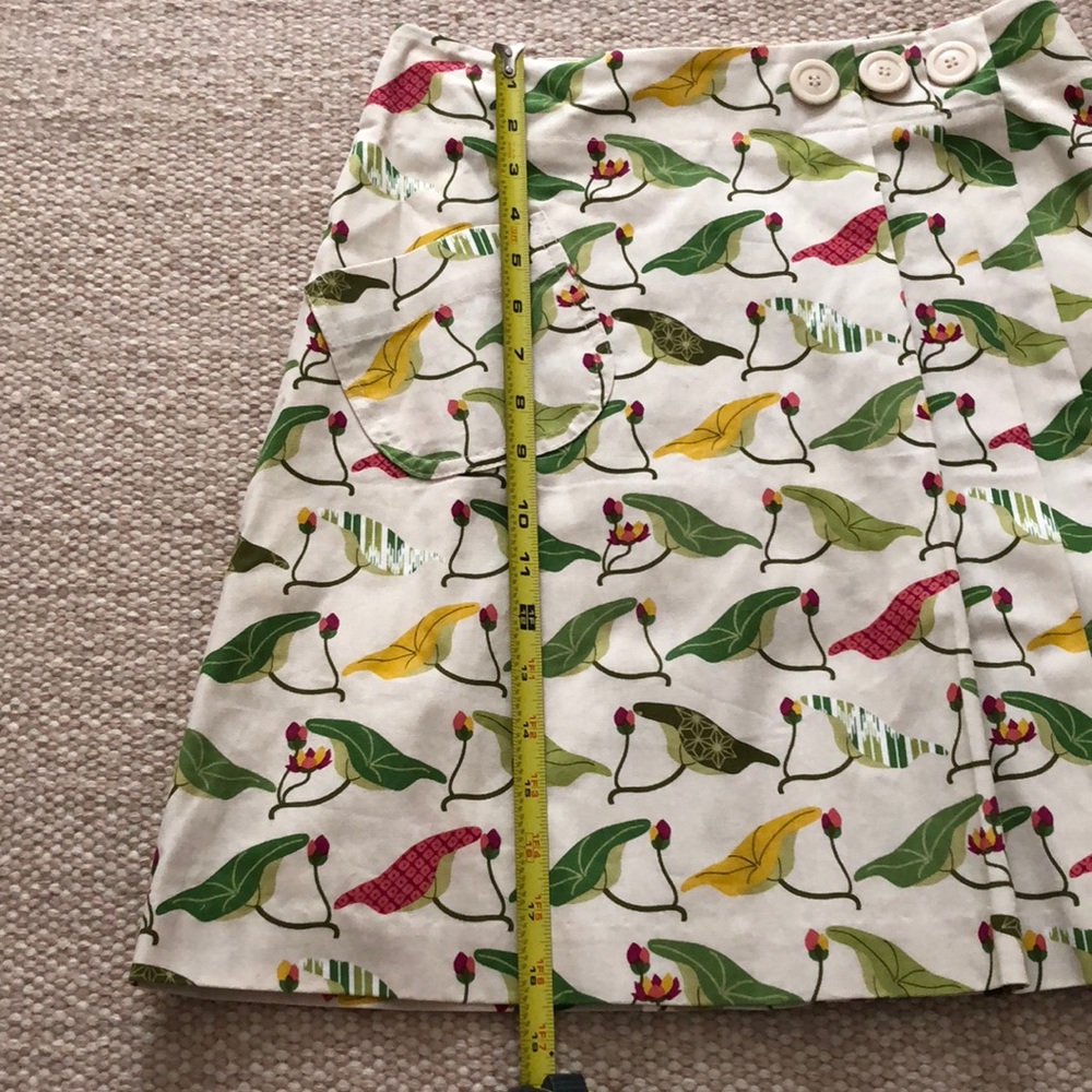 Anthropologie Floral Pattern Wrap Skirt - Picture 8 of 8